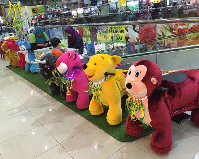 Hansel  coin operated plush walking animal adult ride on toys for mall Guangzhou factory