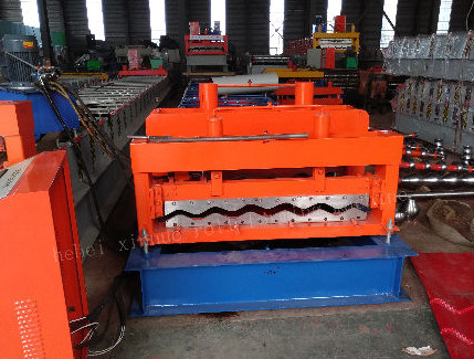 3kw 0.8mm Gearbox Drive Glazed Tile Roll Forming Machine