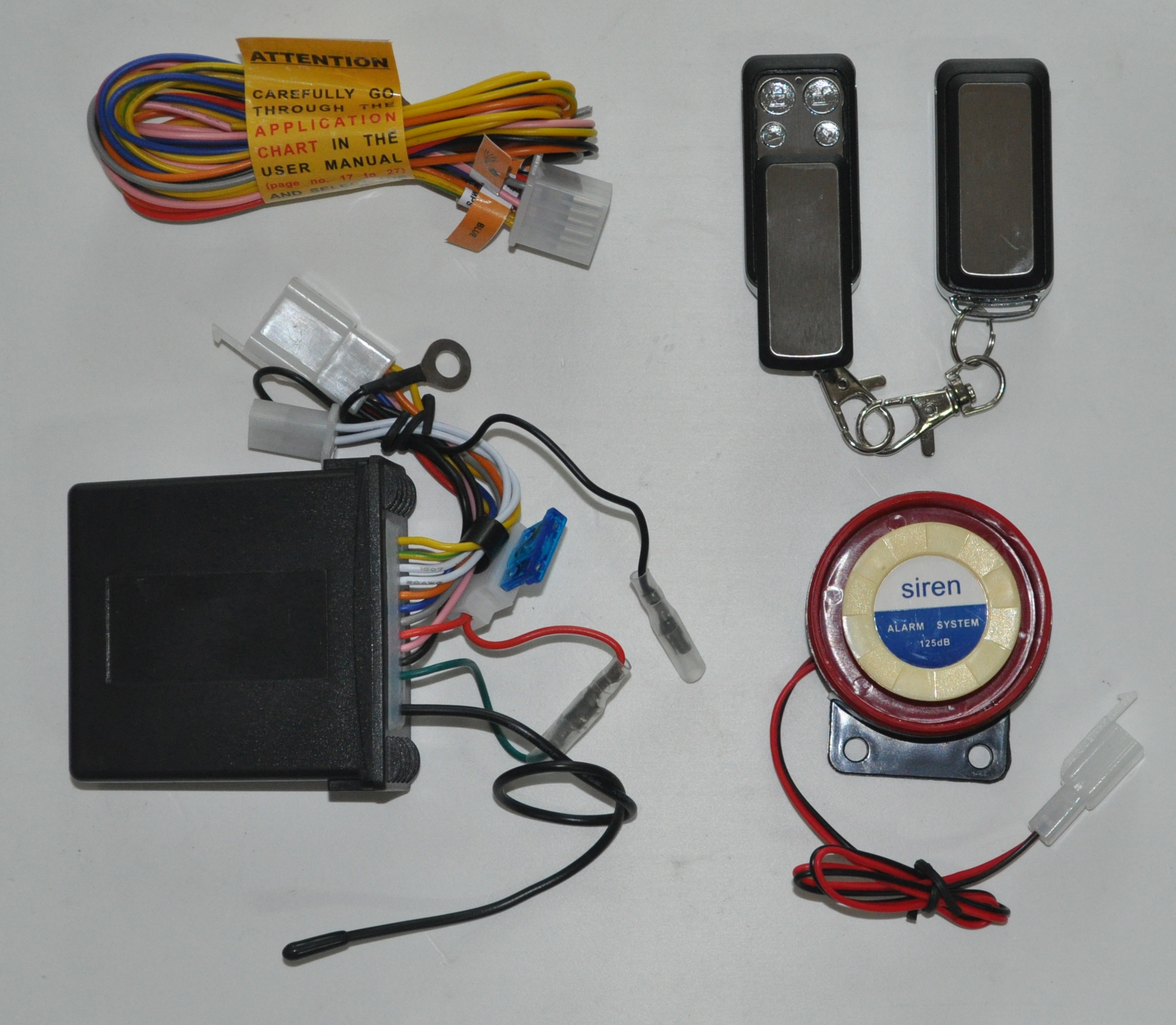 Voice Speaking Vehicle Security Alarm System Plastics And Hardware