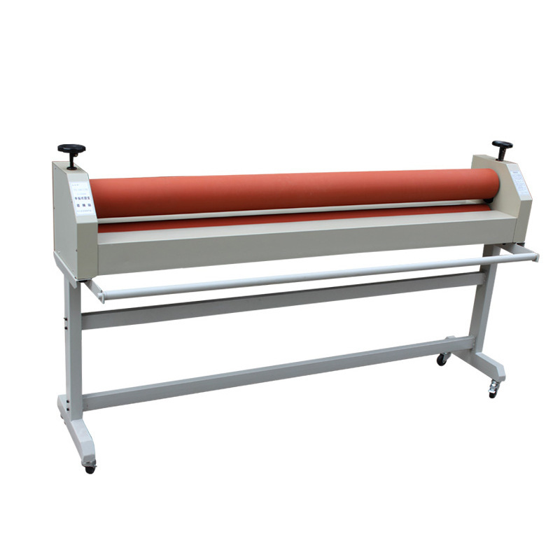 Rubber Rollers TS1600 Manual Cold Roll Laminator for 1600mm Desktop Lamination Machine