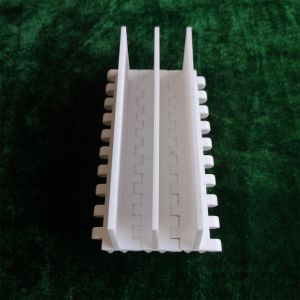 China White Plastic Chain Link Conveyor Belt For Food Industry 25.4mm Pitch on sale