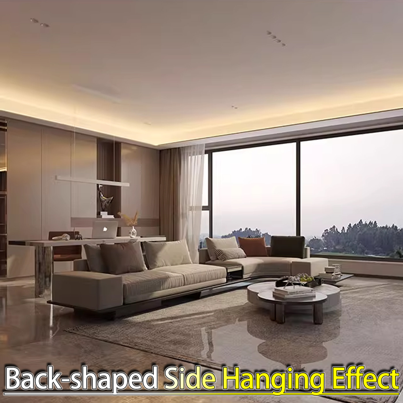 24V Low Voltage Self-Adhesive Linear Light Strip No Voltage Drop Embedded LED Line Atmosphere Light