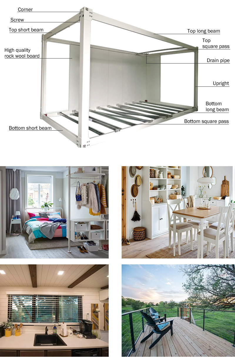 Prefabricated Fold Out Container House Mobile Portable collapsible container homes