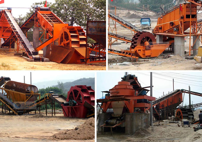 China Wheel Mobile Sand Washing River Sand Wet Washer Machine