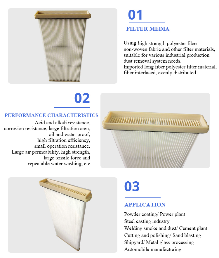 99.99% Pressure Vessel Gas Turbine Filter Pleated Filter Bags