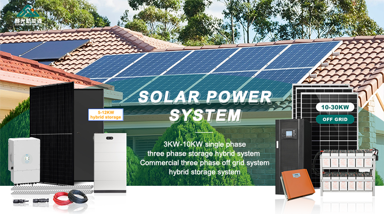 2024 Solar Power System 5kw 6kw 8kw 10kw with MPPT Controller and 50hz Output Frequency