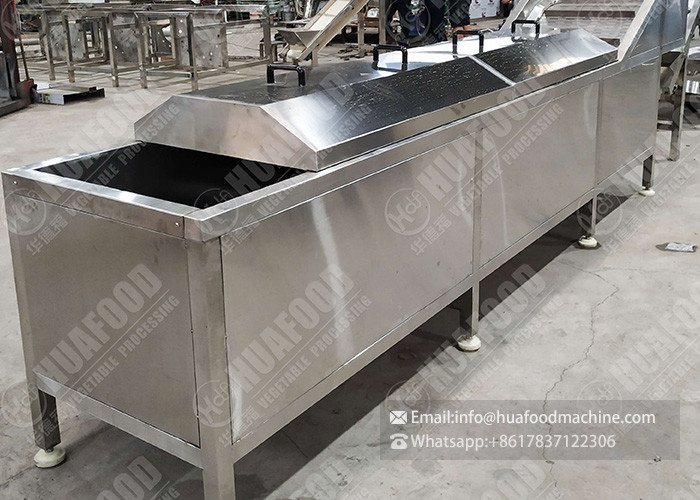 Automatic Steam Heating Vegetable Blanching Machine For Potato Chips