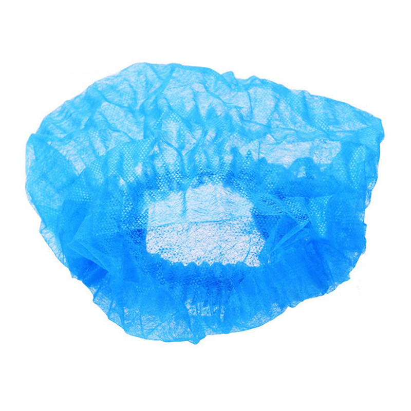 CE ISO13485 Ouble Elastic Clip 12gsm Disposable Mob Cap