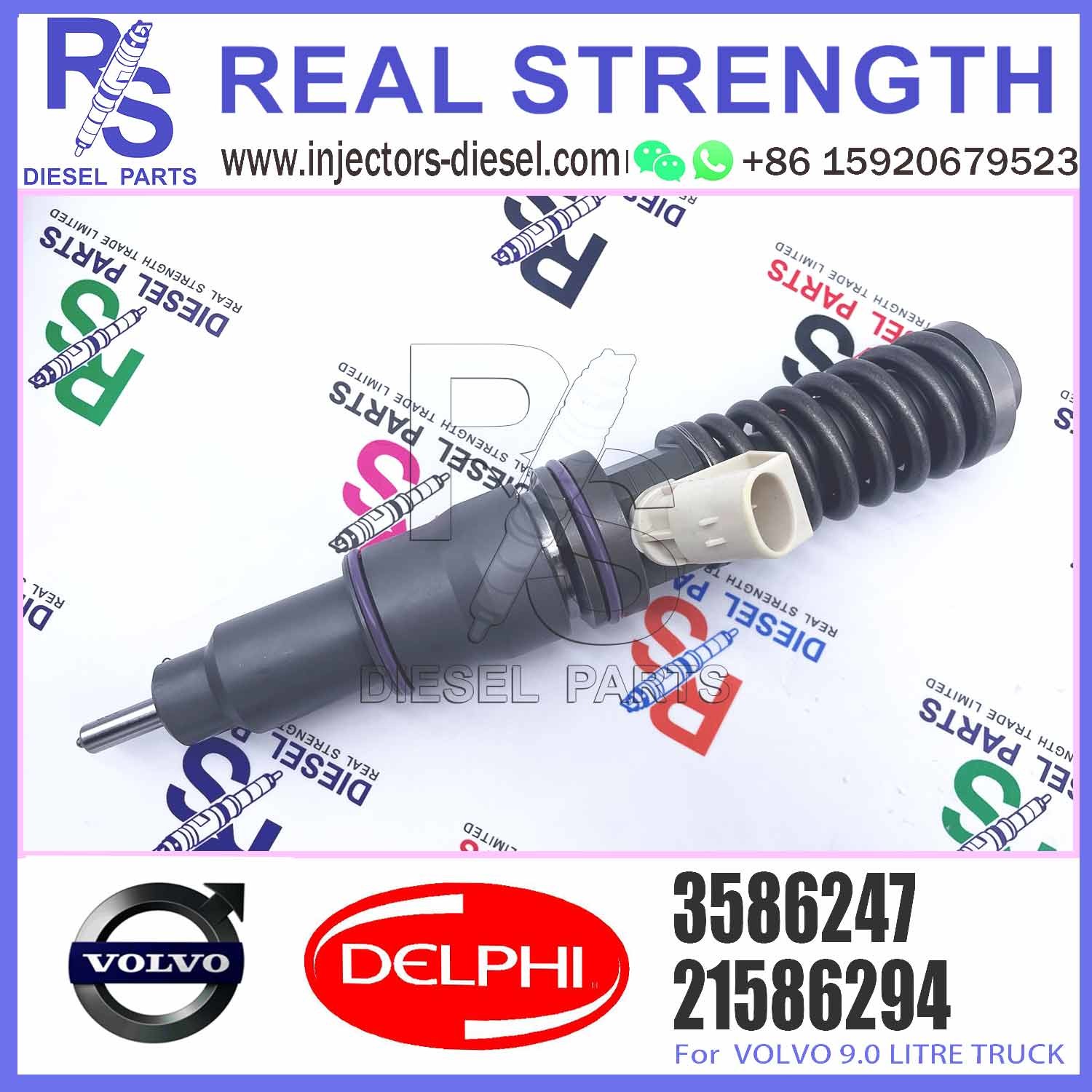 Common Rail Injector 3586247 BEBE4C15001 BEBE4C10001 RE533608 33800-82700 for V-O-L-V 9.0 LITRE TRUCK