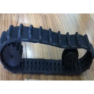50mm Wide Continuous Robot Rubber Tracks With Joint Free Links