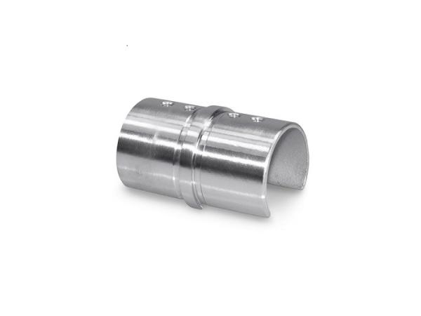 Brushed / Polished Stainless Steel Slot Pipe , 180 Degree Straight Tube
