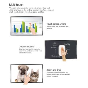 75 inch Support Prototype LCD Display Interactive Touch Screen Panel