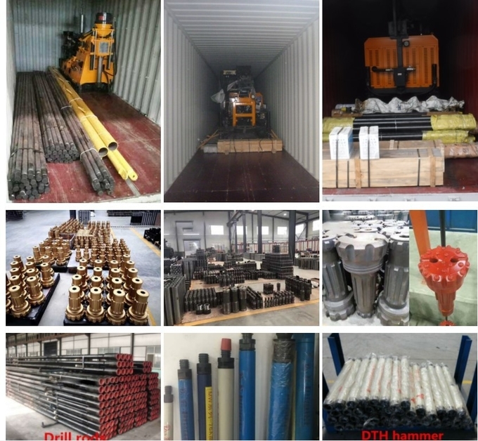 200 Meters Drilling Depth Steel Exploration Engineering Drilling Rig Machine