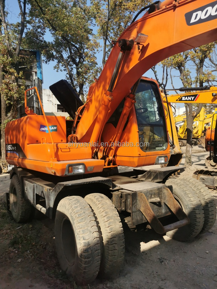 Original Color Used Doosan Excavator DH150-7 Super Excavator for High Slope Efficiency
