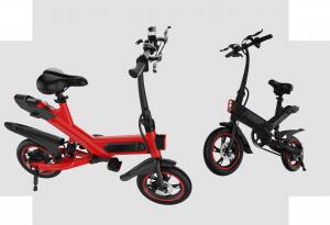  White / Black / Red Fold Up Electric Bike , Electric Mini Bike For Adults Manufactures