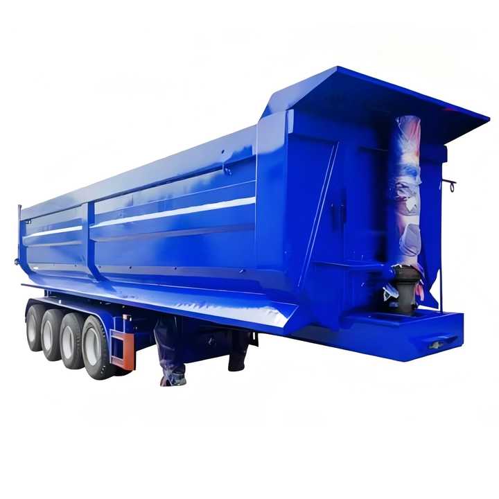 CIMC High Quality 3axle End Dump Truck Semi Trailer for Sale