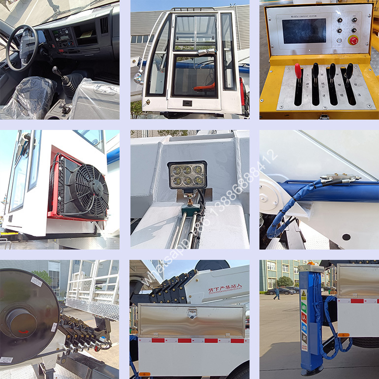 Factory Price New Diesel Desert-Optimized Isuzu AWP | Dust-Proof 45m Lift for Middle Eastern Solar Farms