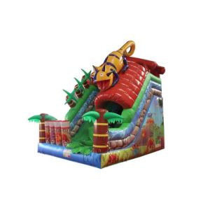 Forest Animal Theme Large Inflatable Slide Inflatable Lizard Slide Wss-257