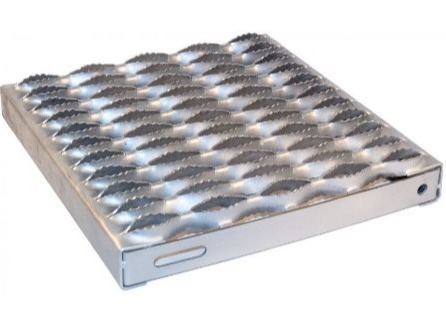 Antislip Grip Strut Safety Grating Diamond Hole Galvanized Steel 10 Gauge Walkway Plank