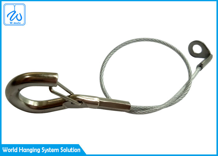 1x7 Stainless Steel Wire Rope Keyring Nylon Coated Cable Keychains