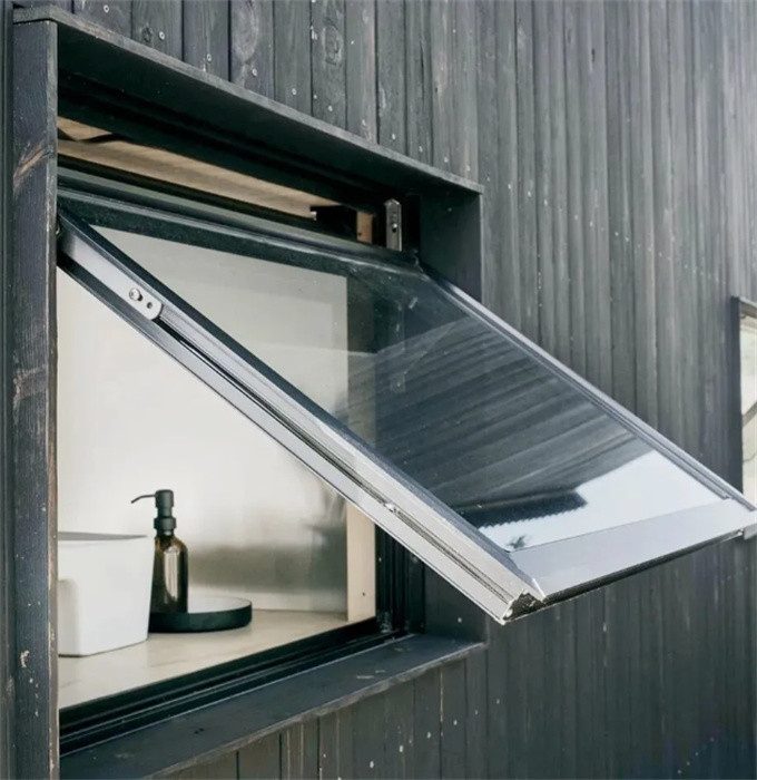 Level 8 Air Tightness European Style Aluminum Alloy Awning Windows For Commercial Projects