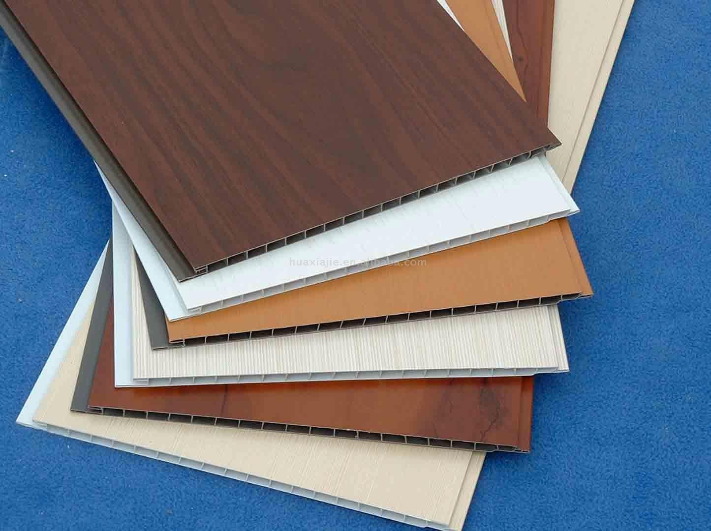 Hot Stamping Film Faced UPVC Wall Panels / Board With Light Weight