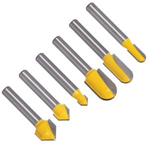 Customizable 90 Degree V-Groove Nose Groove Router Bit Set Shank Carbide