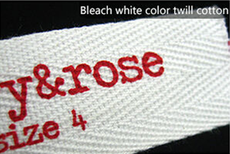 Eco - Friendly Cotton Woven Clothing Labels Tags For Clothes Embroidered