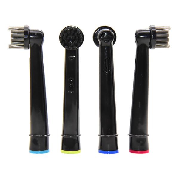 4pcs Black Toothbrush Heads Bamboo Charcoal sustainable electric toothbrush