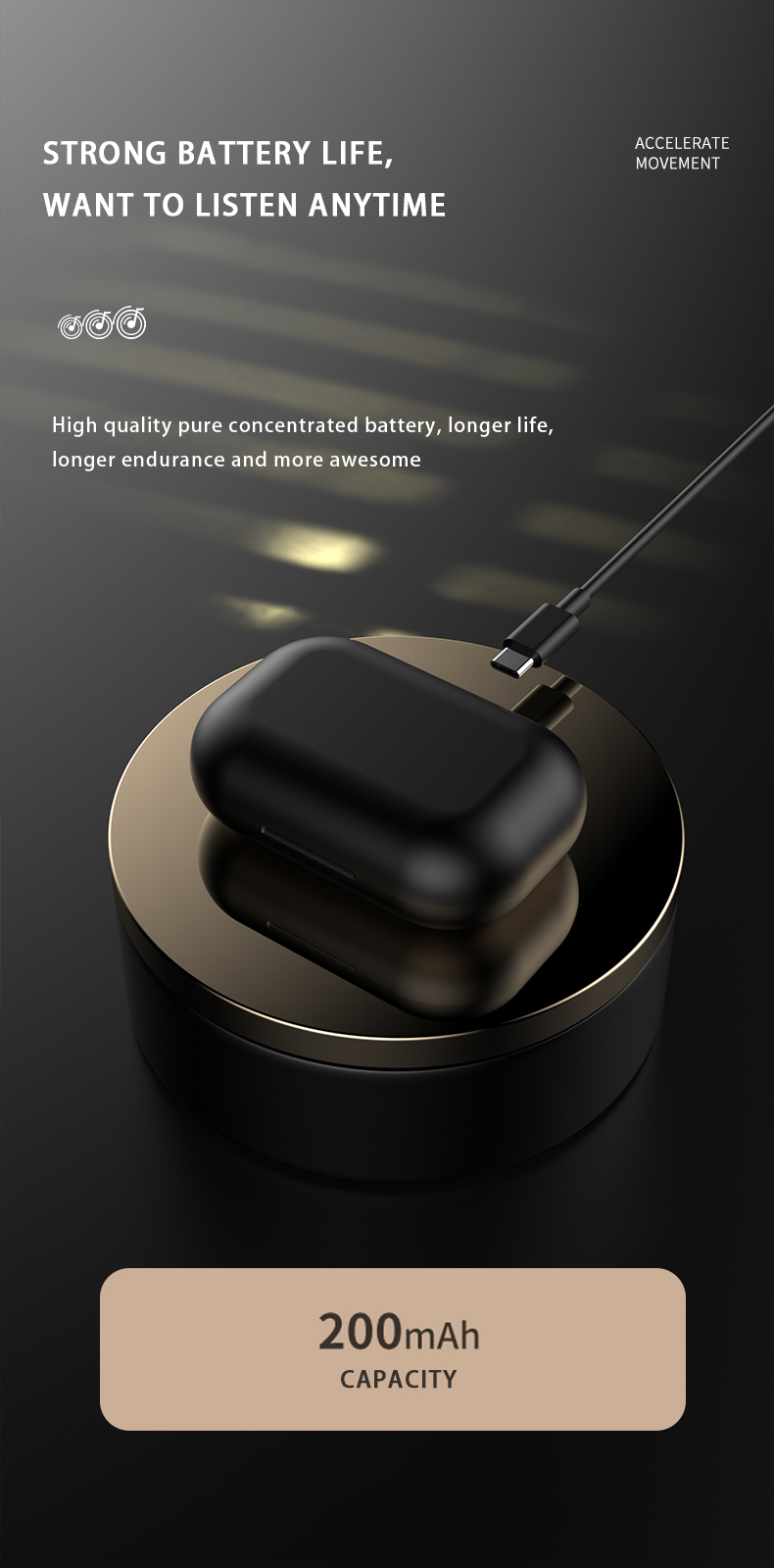 Wireless Stereo Headphones OWS Gaming 5.3 for Mobile Phones Low-Latency Noise Cancelling