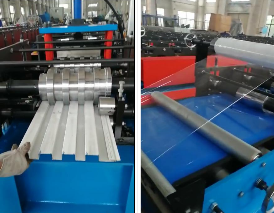 Add fliming for wall cladding machine