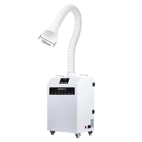 KNOKOO FES350PRO Dental Fume Extractor White Soldering Fume Purification