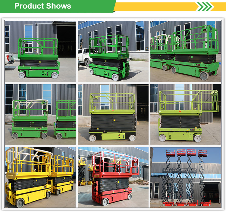 14m 12m 10m 8m 6m Battery Electric Man Lift Self-Propelled Scissor Lift For Aerial Work