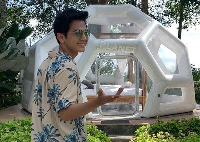 5M clear bubble house inflatable Jungle Lodge Ubud igloo bubble lodge PVC Camping hotel tent Inflatable Bubble tent