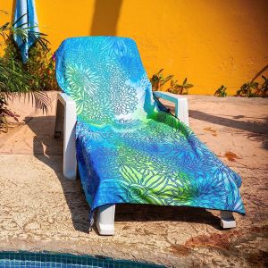 Lightweight Sand Proof Beach Towel Private Label Custom Print