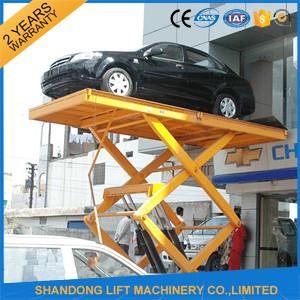 China Residential Hydraulic Scissor Car Lift , Automotive Car Lift for Home Garage Portable  on sale