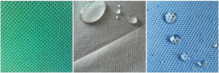 PP PE Disposable Isolation Gown Blue Non Woven Level 1-2