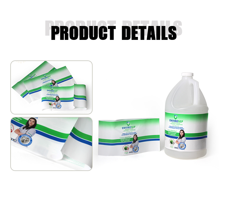 PETG 1 Gallon Water Bottle Shrink Packaging Film Waterproof Pvc Shrink Label ODM