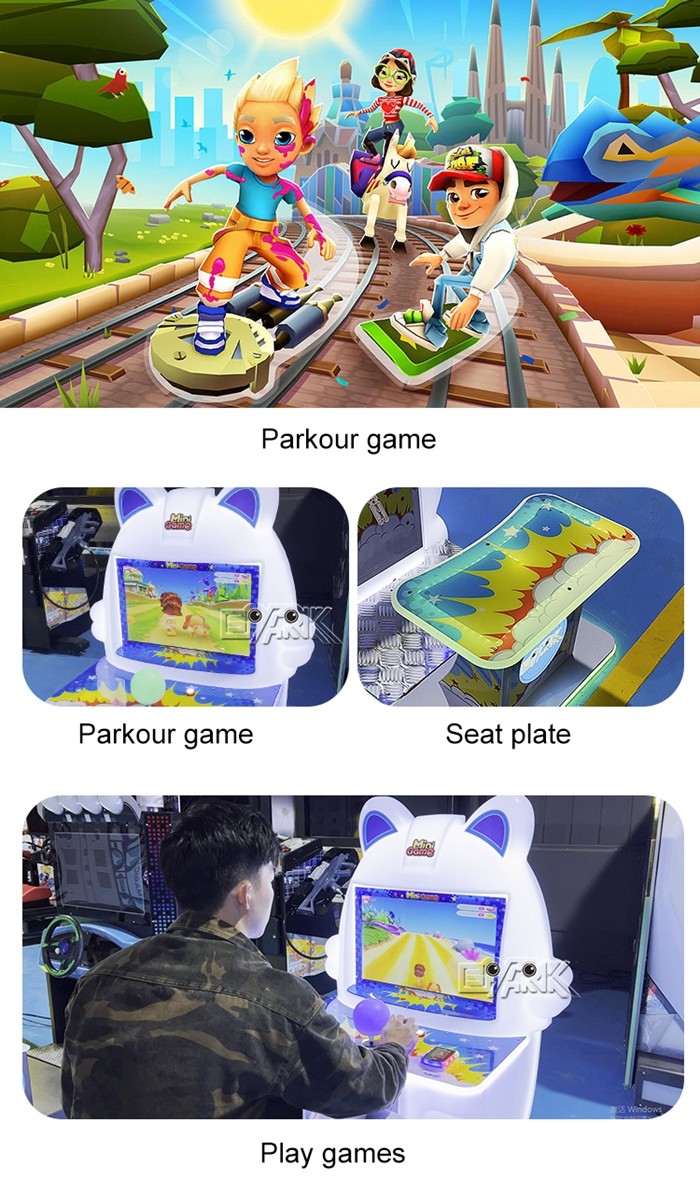 Temple Run Kids Electronic Amusement Game Machines With Colorful Led Light