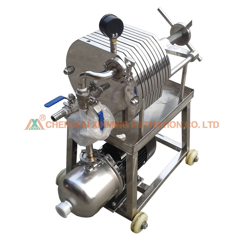 Juice Tea Leaf Filter Press Machine , Automated Filter Press Stable Working