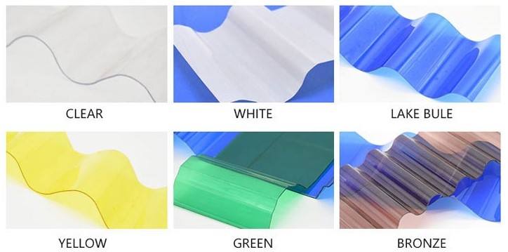Polycarbonate Corrugated Plastic Sheets , Transparent Roof Corrugated Plastic Sheets