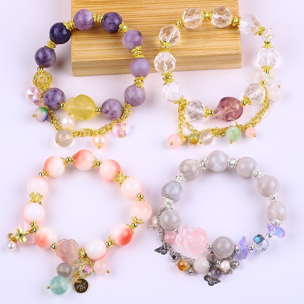 Party Jewelry Gems Stone Stretch Bracelets For Gift Giving