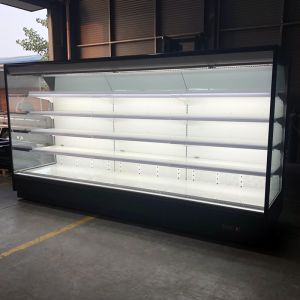 Open Fronted Wallsite Dairy Display Fridge Showcase With Ventilated Cooling