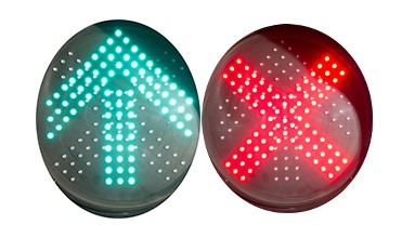 PC/Die Cast Aluminum 300mm Series Traffic Lights Light Arrow And Cross Traffic Light