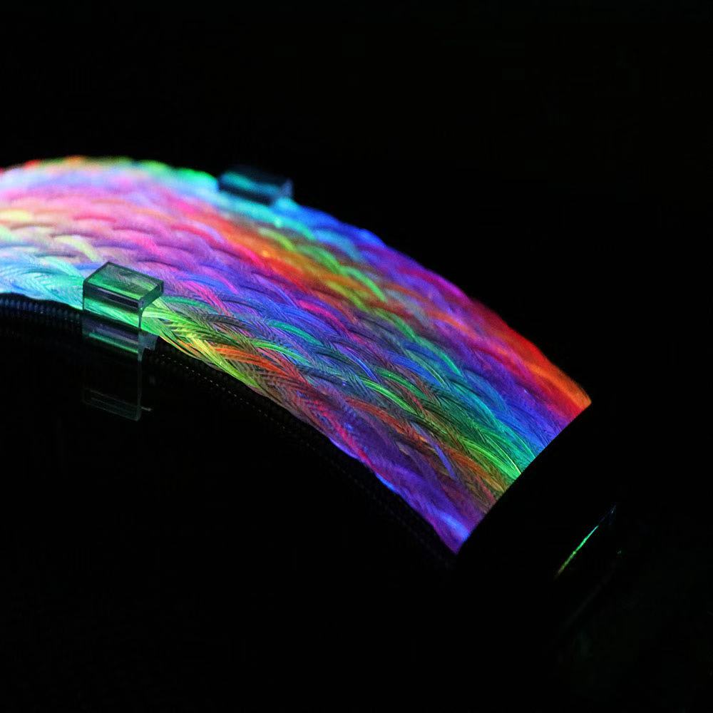 PSU Extension Cable RGB 24Pin Neon Line For Gaming PC Unsync
