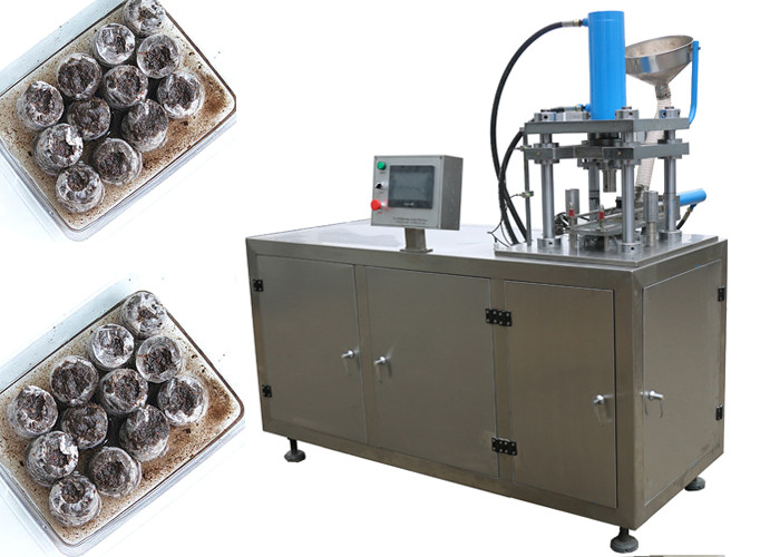 Single Punch Tablet Press Machine / Flexible Operation Coco Peat Briquette Powder Forming Hydraulic Press Machine