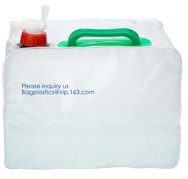 Biodegradable Liquid Packaging Leakage Proof Pouch Custom Custom 1 Gallon Water Bag Foldable Sports Drinking Water Bag