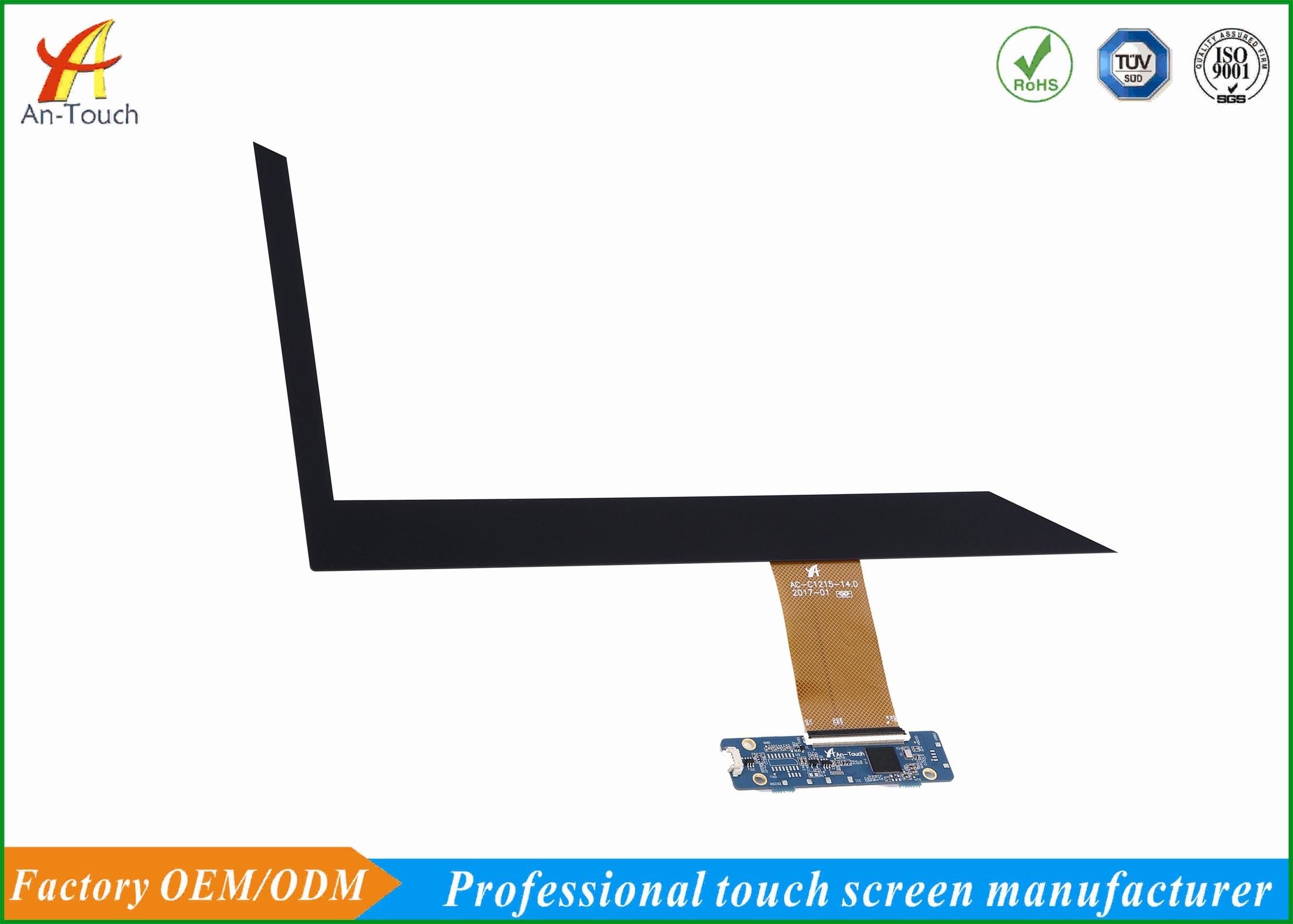 HD Capacitive Touch Overlay Screen Panel 14.0 Inch GG Structure For Smart Home