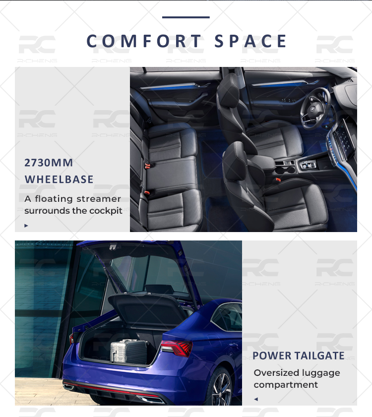 COMFORT SPACE 2730MMWHEELBASE A floating streamersurrounds the cockpit POWER TAILGATEOversized luggagecompartment