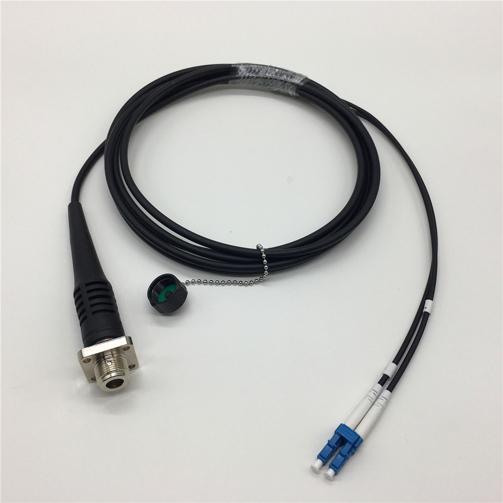 ODC to LC Fiber Patch Cord Dust Proof , 2 Core Armoured Fiber Optic patch cable Gyfjh
